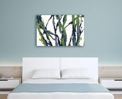 Peinture, huile sur toile « WINTER GREEN »