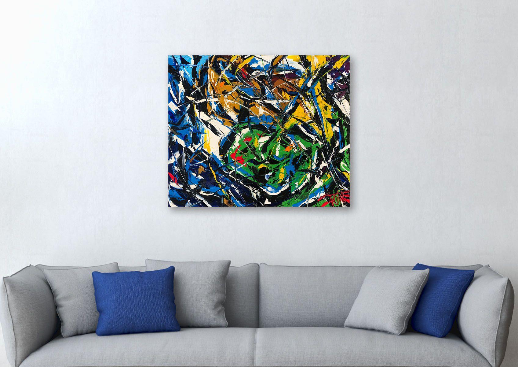 GRIDO D'INVERNO, Pittura, Olio su tela - Painting di Bill Stone