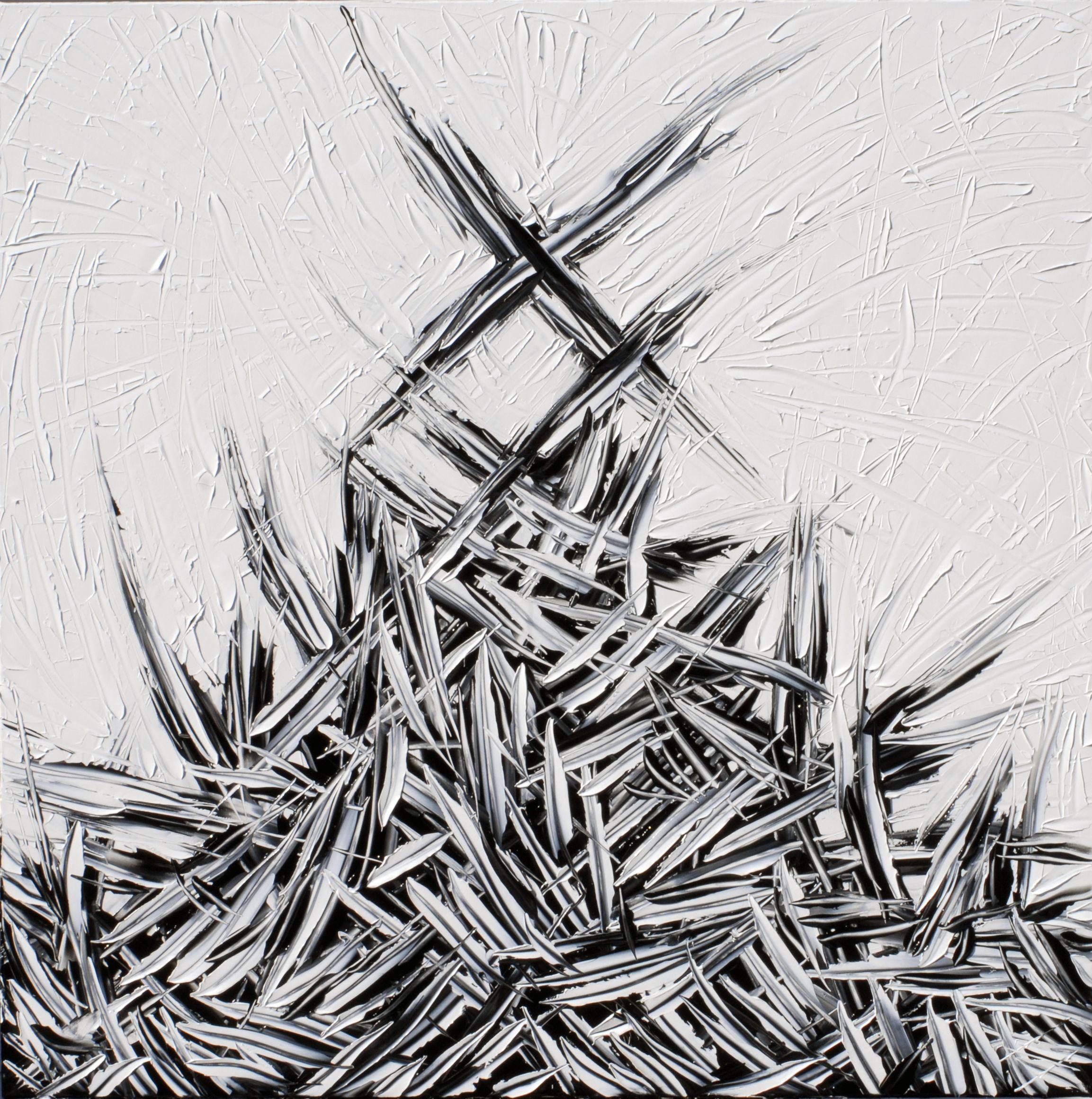 Abstract Painting di Bill Stone - Caccia alle streghe, Pittura, Olio su tela