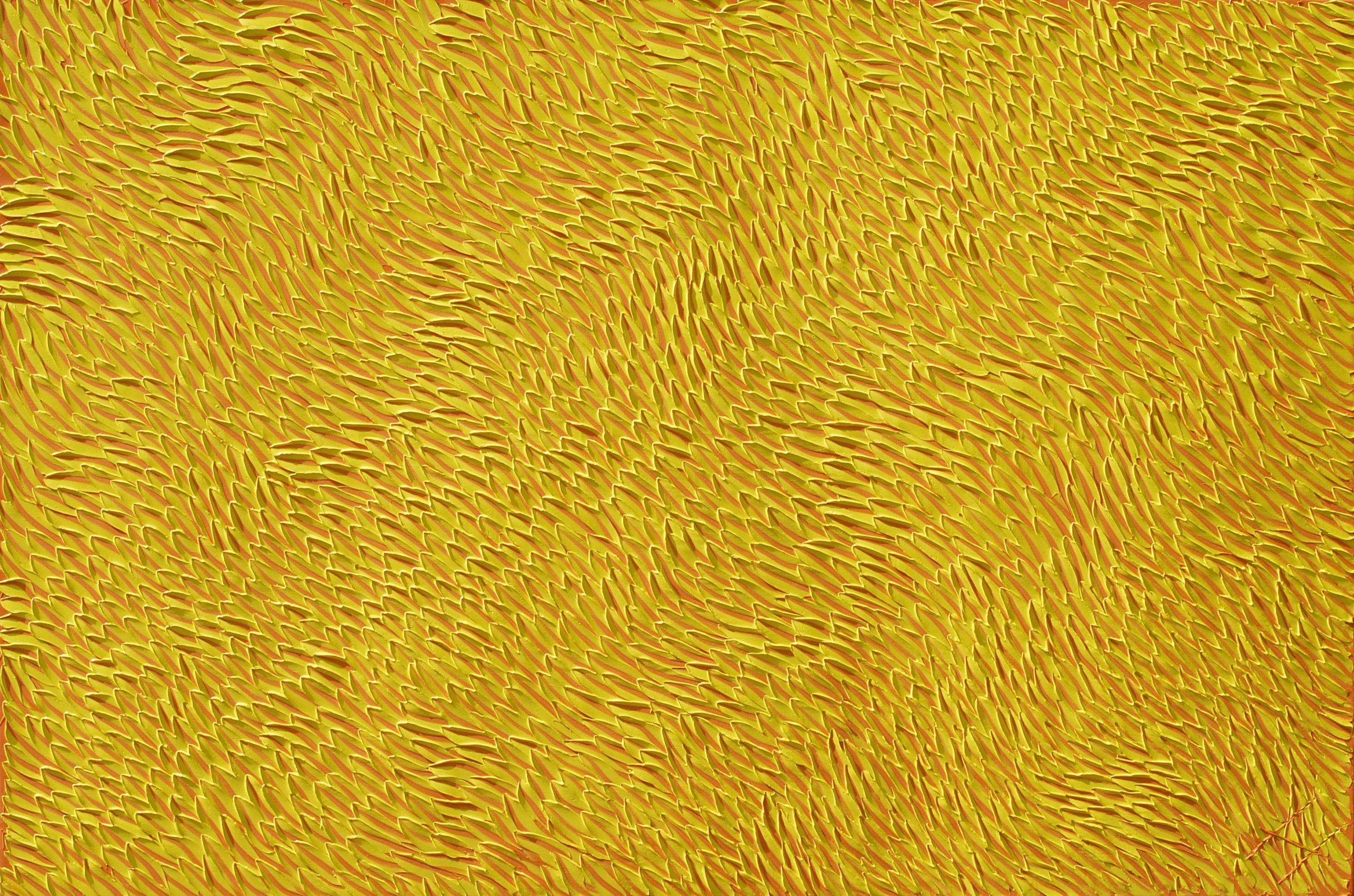 Bill Stone Abstract Painting - YELLOW DRAGON, Painting, Oil on Canvas