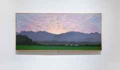 Catskill Sonnenuntergang ( zeitgenössische Landschaftsmalerei im Hudson River School-Stil)