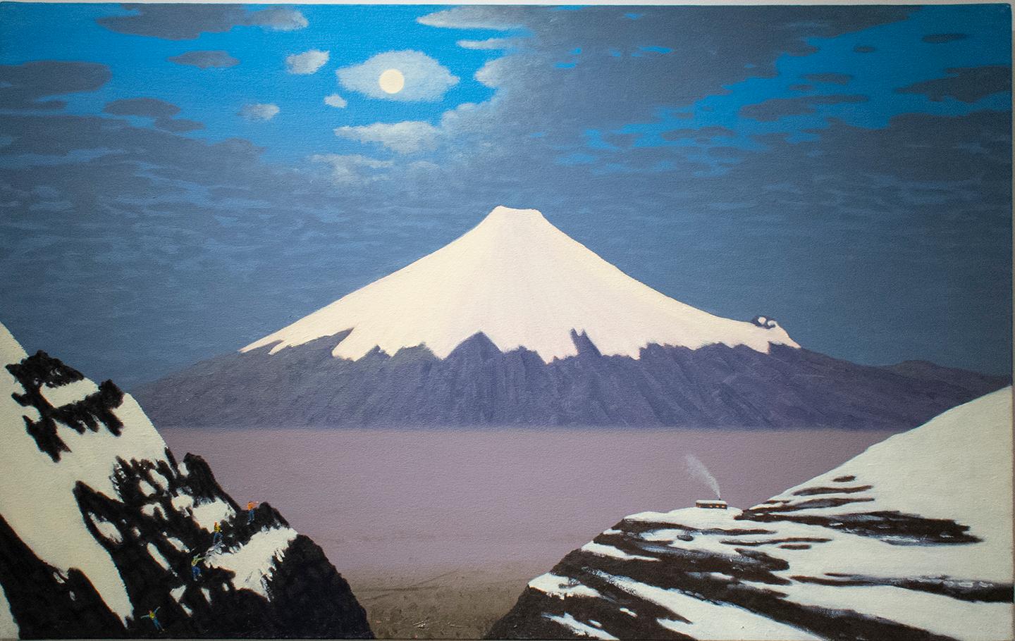 volcano paintings by famous artists