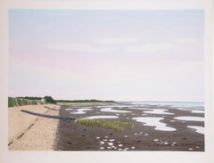 Low Tide 16, Impressionist Hand-Colored Lithograph by Bill Sullivan