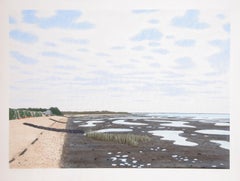 Low Tide 20, Impressionist Hand-Colored Lithograph by Bill Sullivan