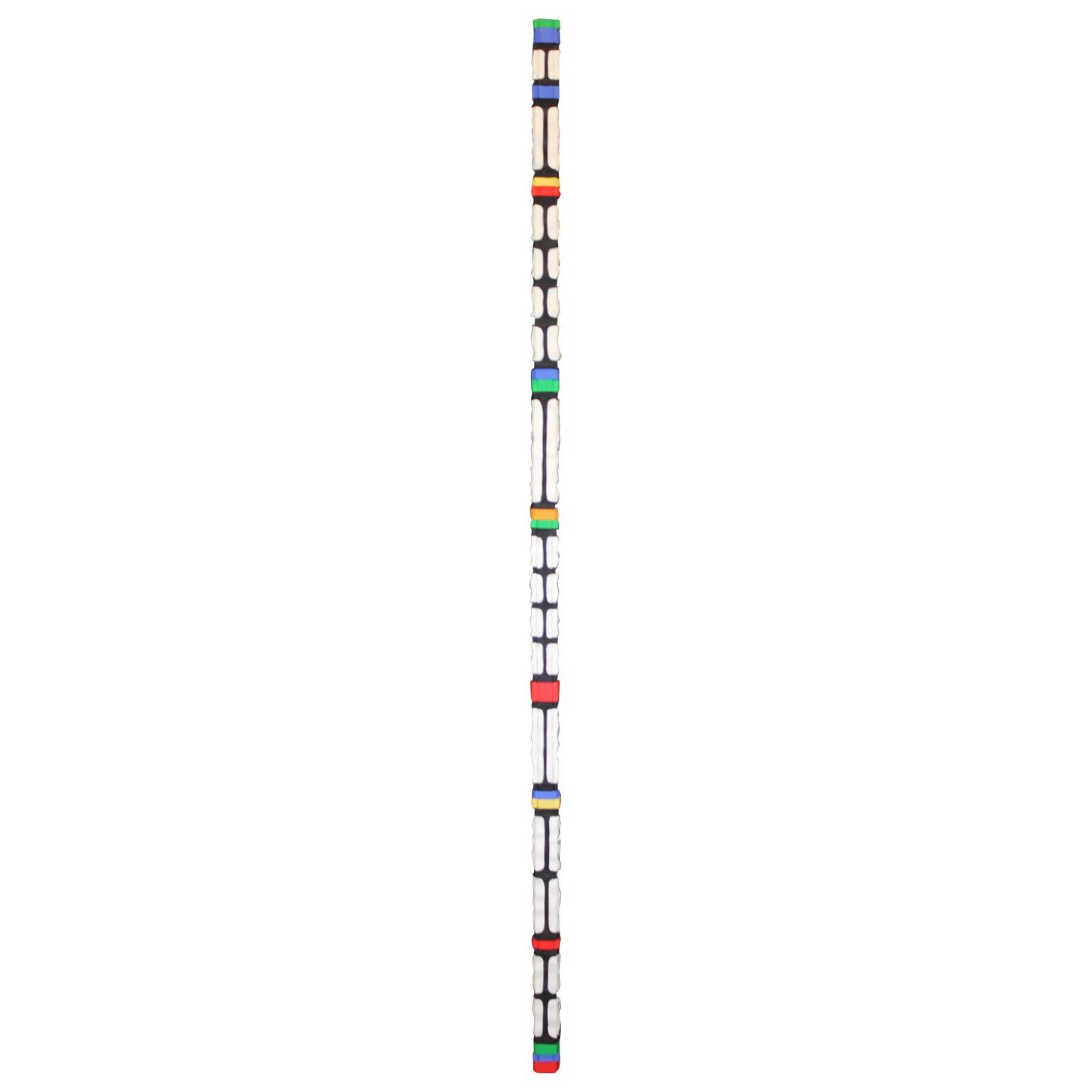 Thunderstick with Primary Color Accents - Contemporary Sculpture by Bill Sullivan