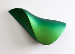 Saddleback green minimalist wall sculpture