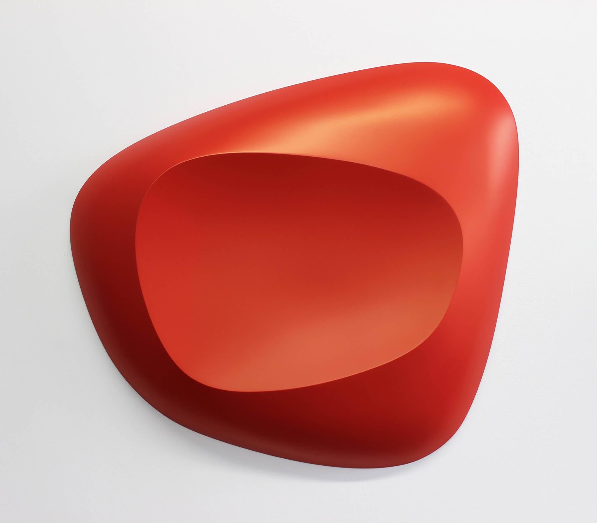 Bill Thompson Abstract Sculpture – Scoop Red