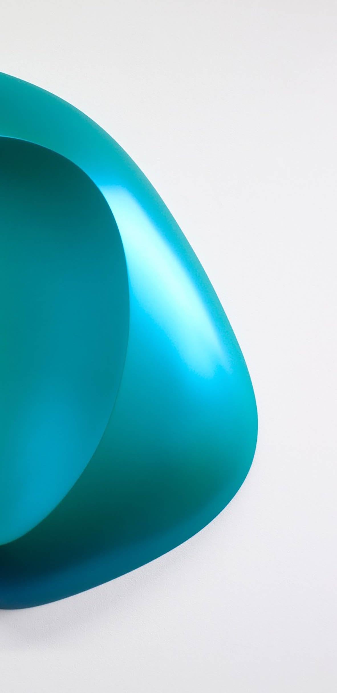 Scoop (turquoise) – Sculpture von Bill Thompson