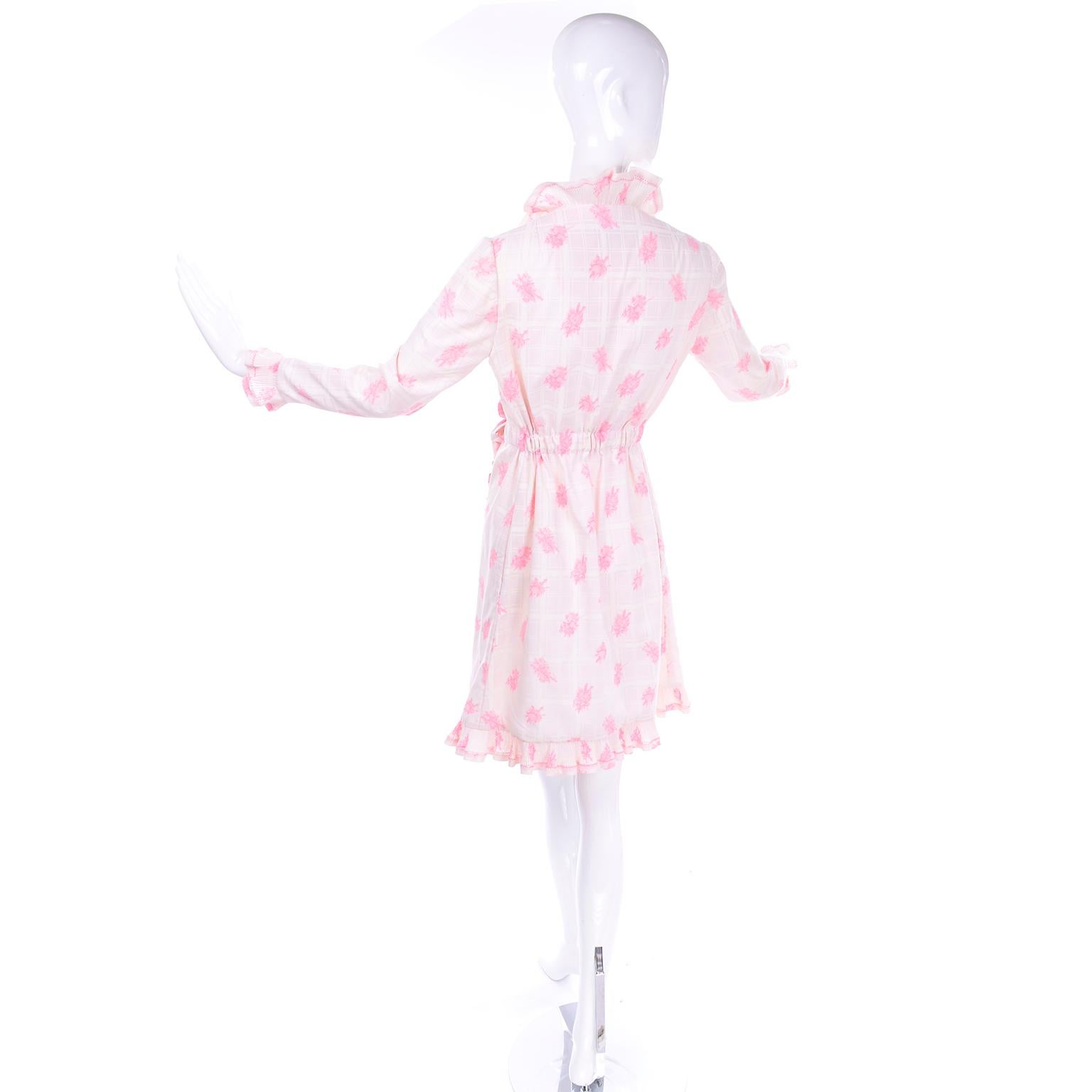 pink toile dress