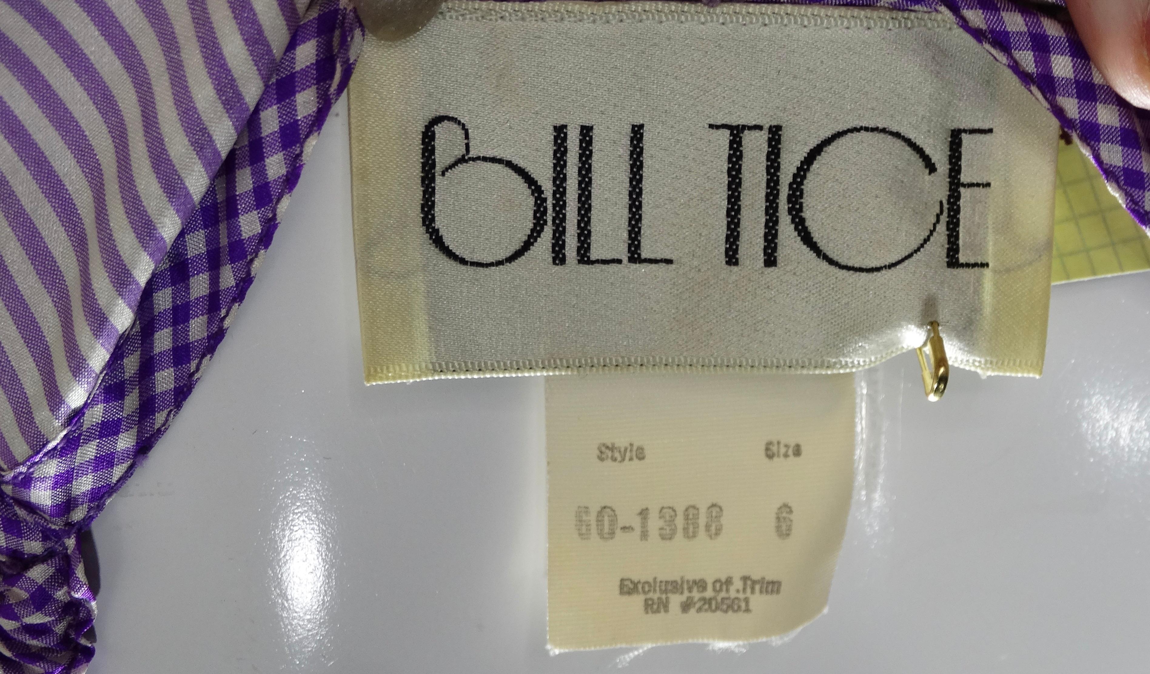 Bill Tice 1980's Balloon Sleeve Blouse and Wrap Skirt Set 4
