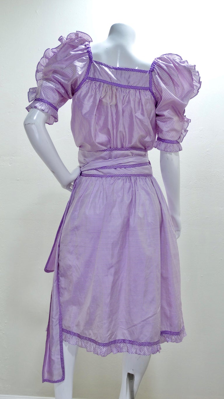 1981 Bill Tice Gold Metallic Backless Jumpsuit w Wide Balloon Legs
