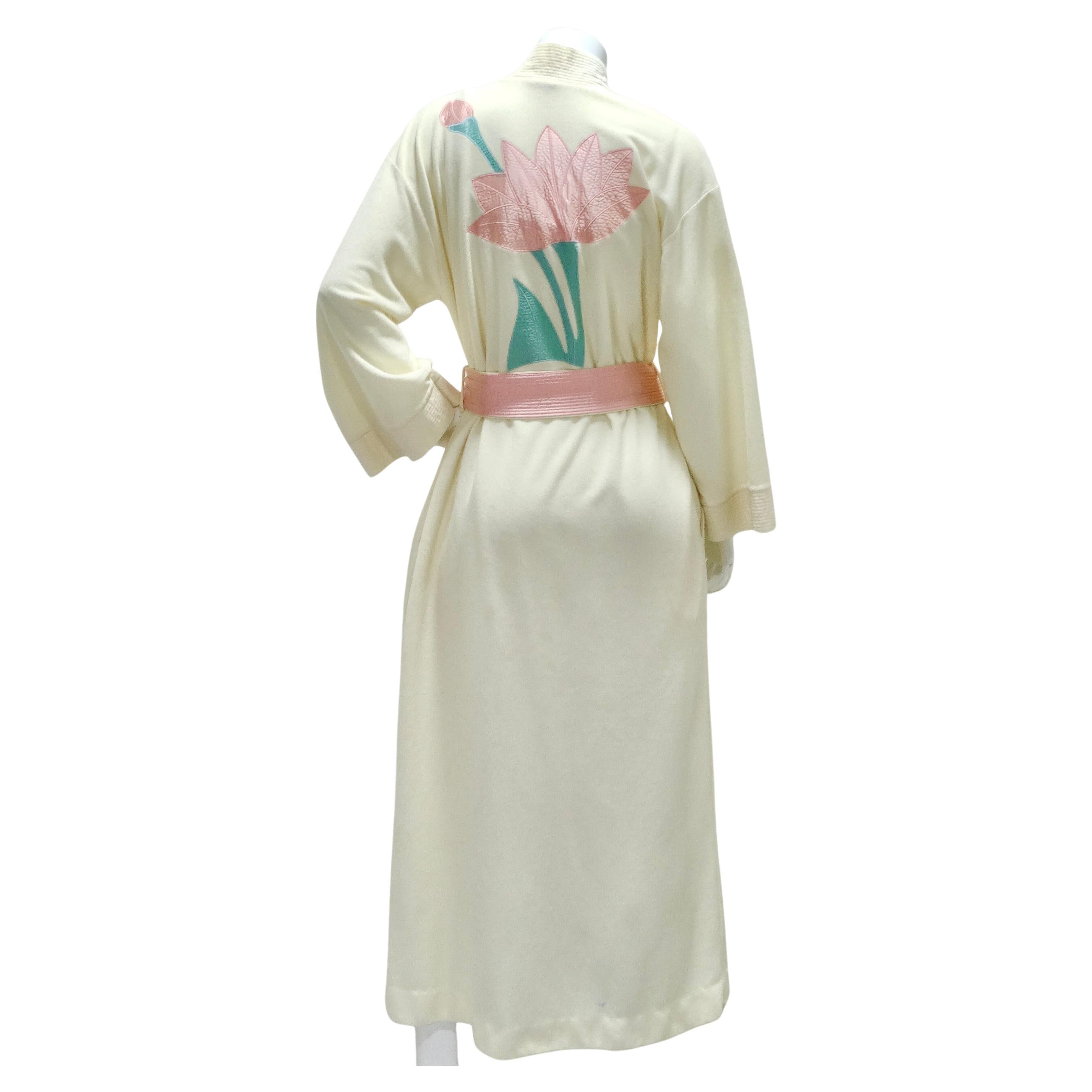 Bill Tice 1980s Lotus Flower Robe For Sale