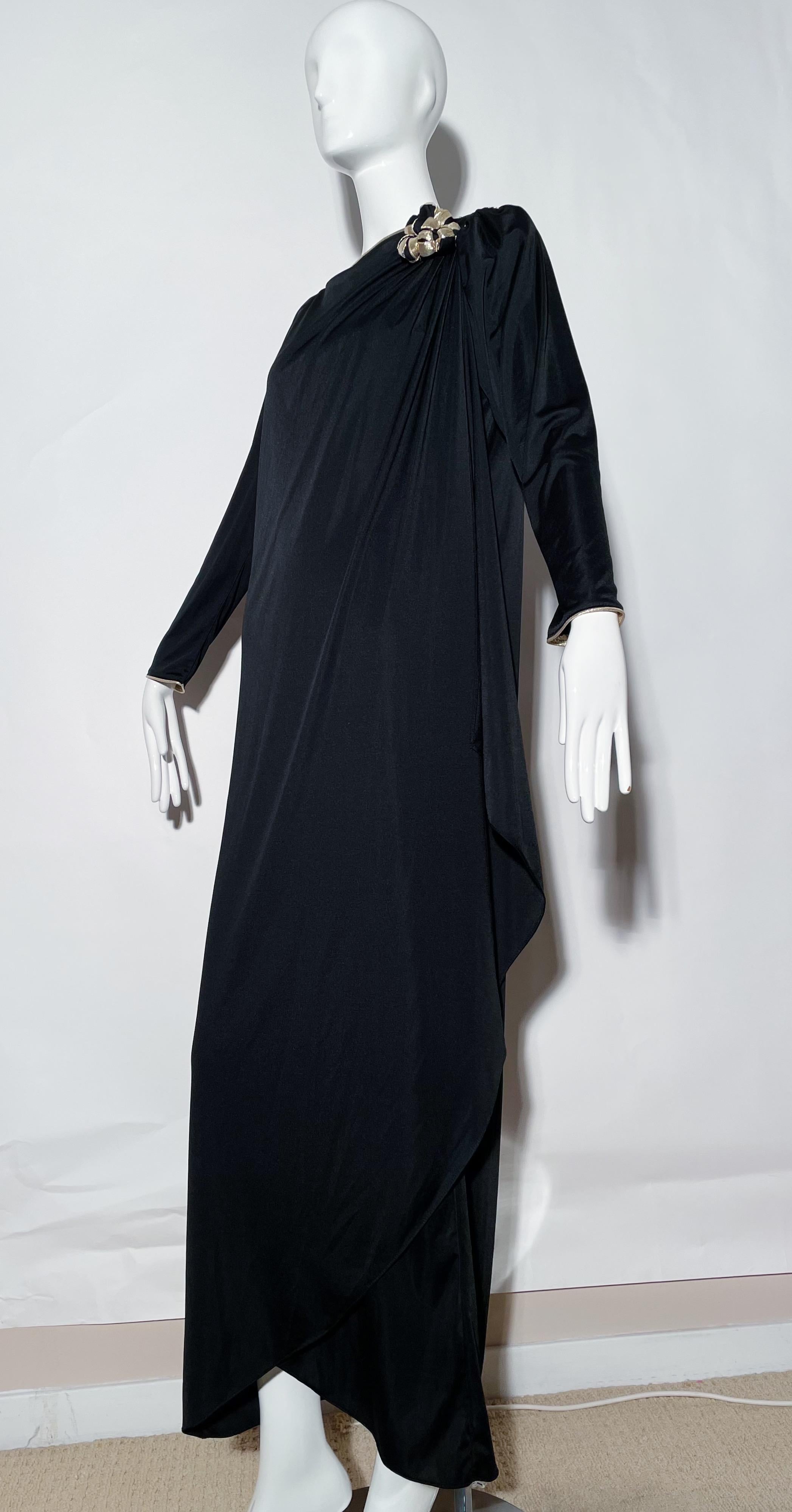 Bill Tice Black Party Gown  For Sale 1