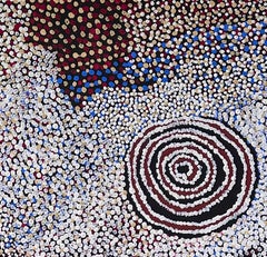 Rockholes and Country Near the Olgas, Framed Contemporary Painting