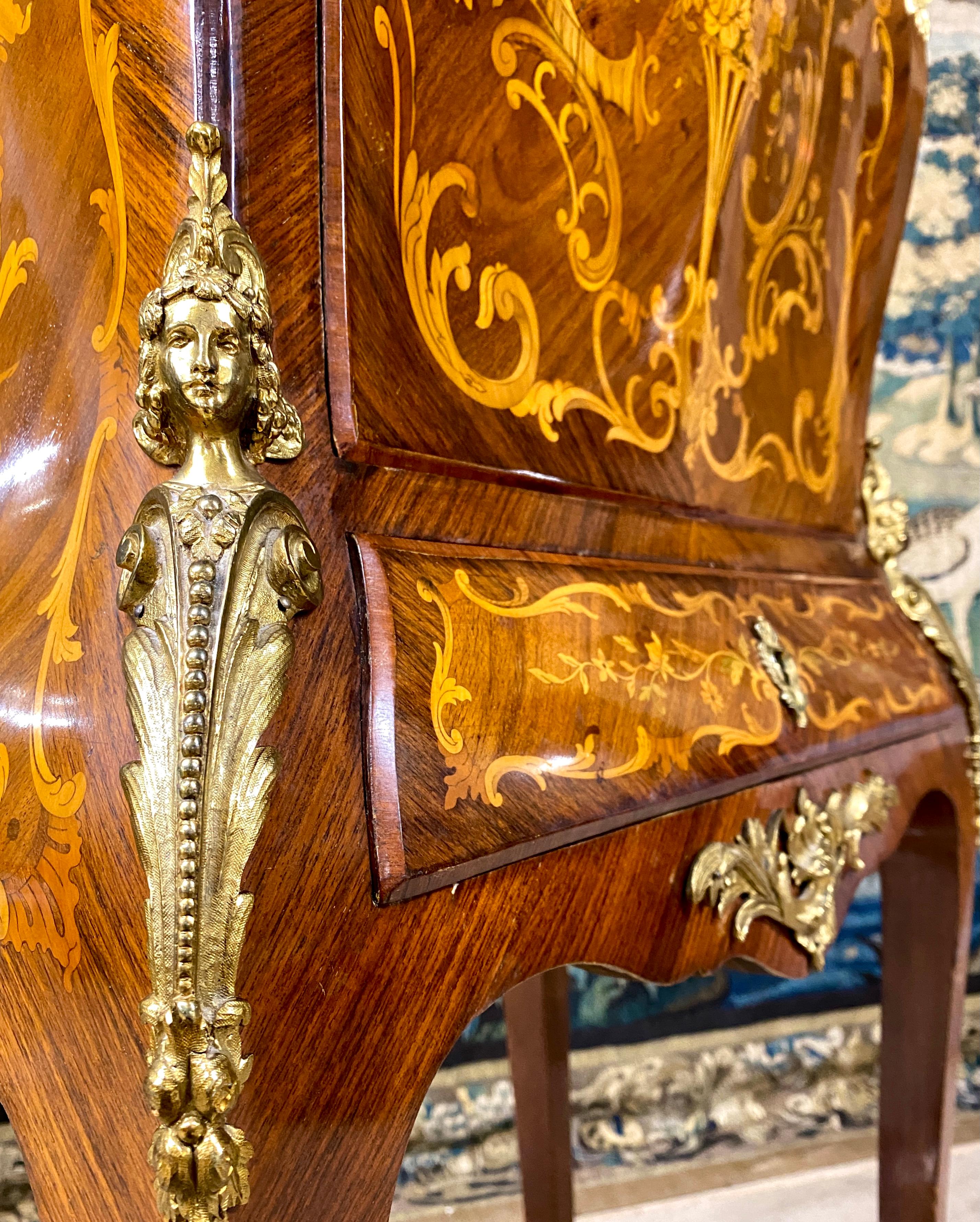 Billet Doux en marqueterie estampillé BASTET, époque Napoléon III 3
