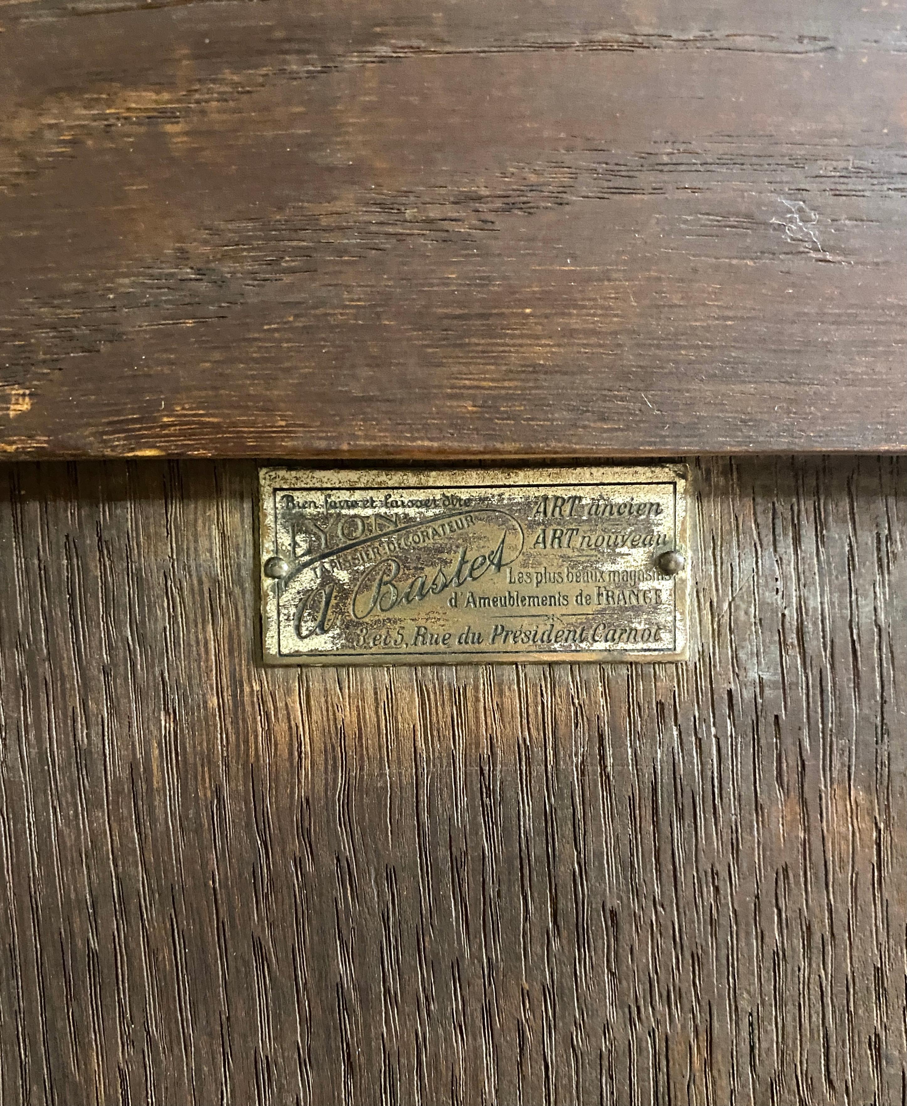 Marqueterie Billet Doux en marqueterie estampillé BASTET, époque Napoléon III