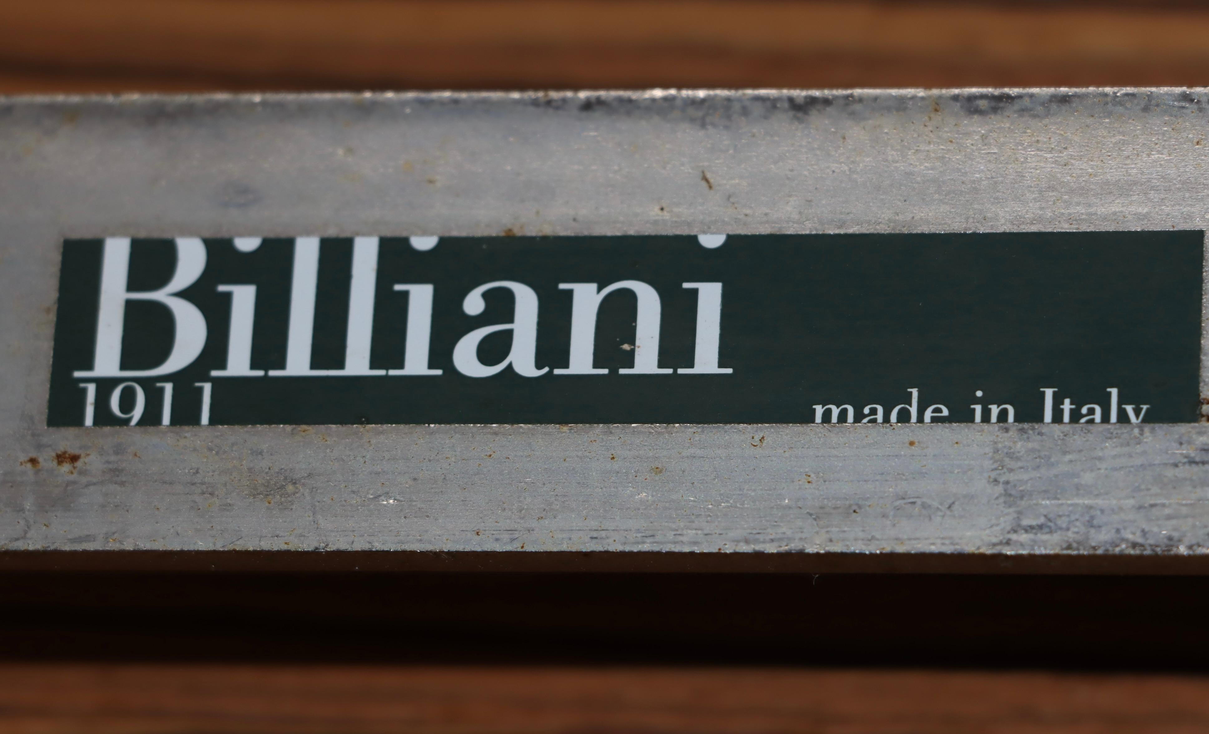 Billiani Sessel ohne Armlehne aus Zebraholz und Chrom im Angebot 6