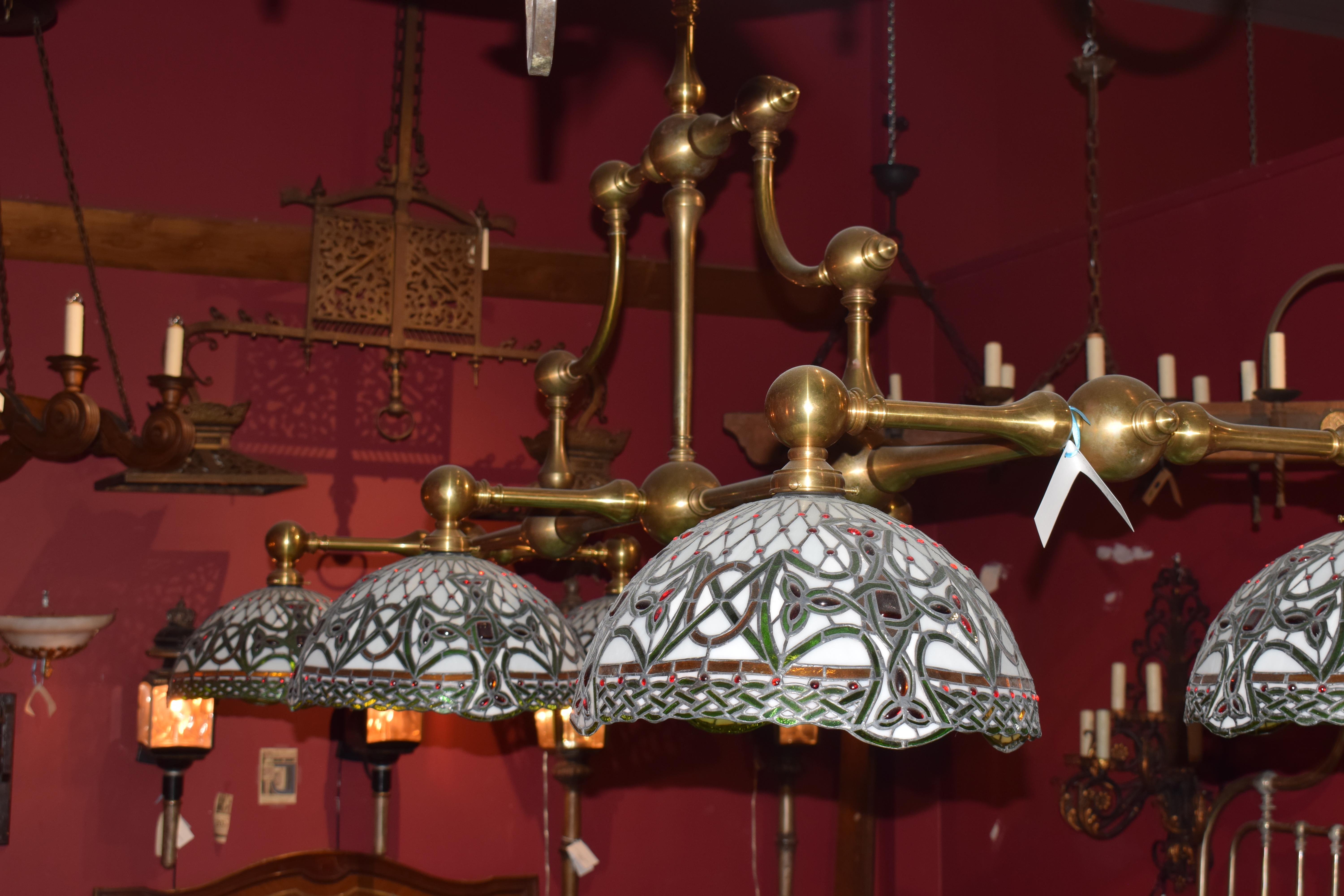 Neoclassical Billiard/Pool Table Light For Sale