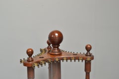 Billiard Snooker POOL Cue Rack Burr Walnut English