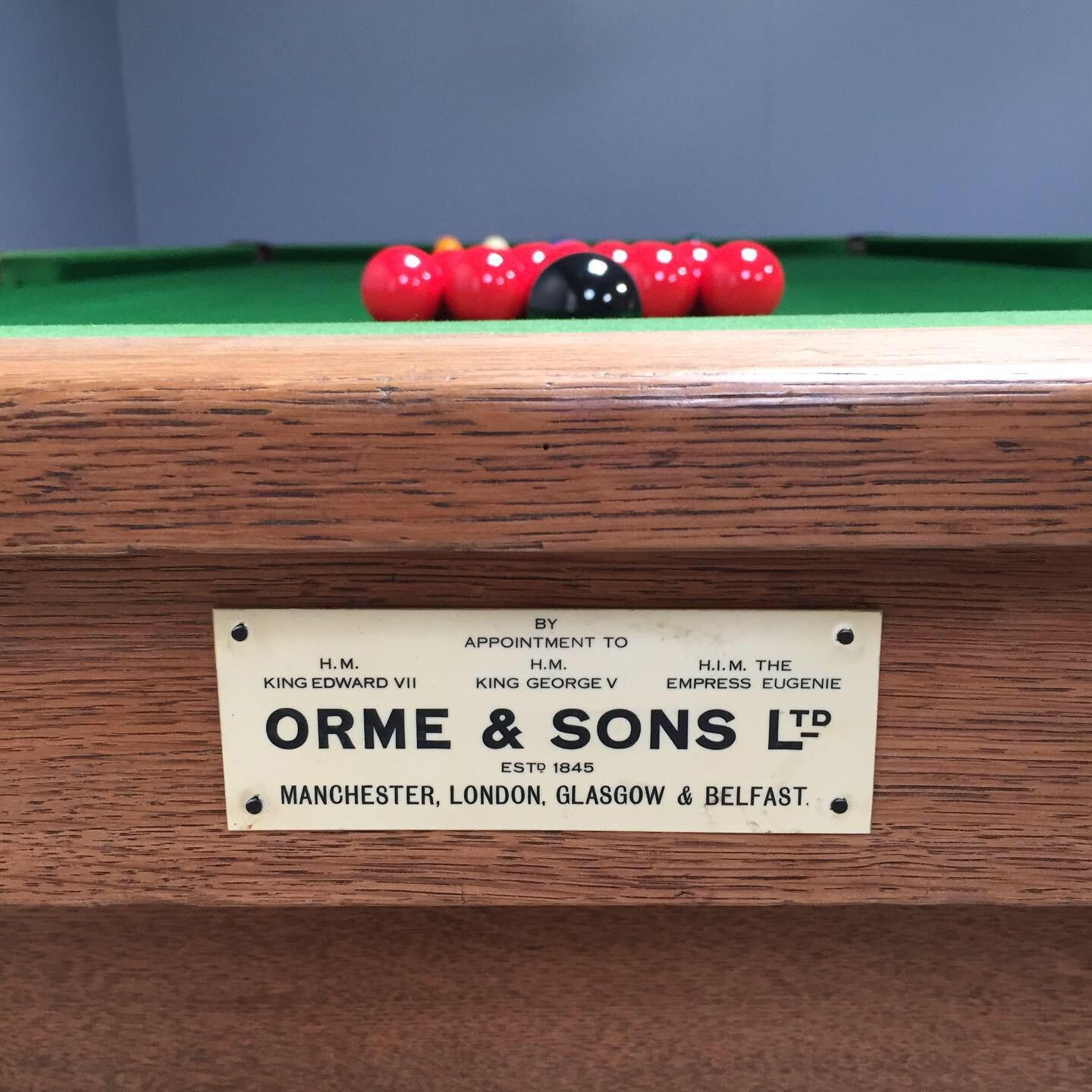 20th Century Billiard Snooker Pool Table English Oak Arts & Crafts For Sale