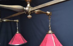 Billiard Snooker Pool Table Light Lutyens Arts & Crafts English, 1910