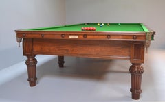 Billiard Snooker Pool Table Walnut Made 1870 Scott Edinburgh