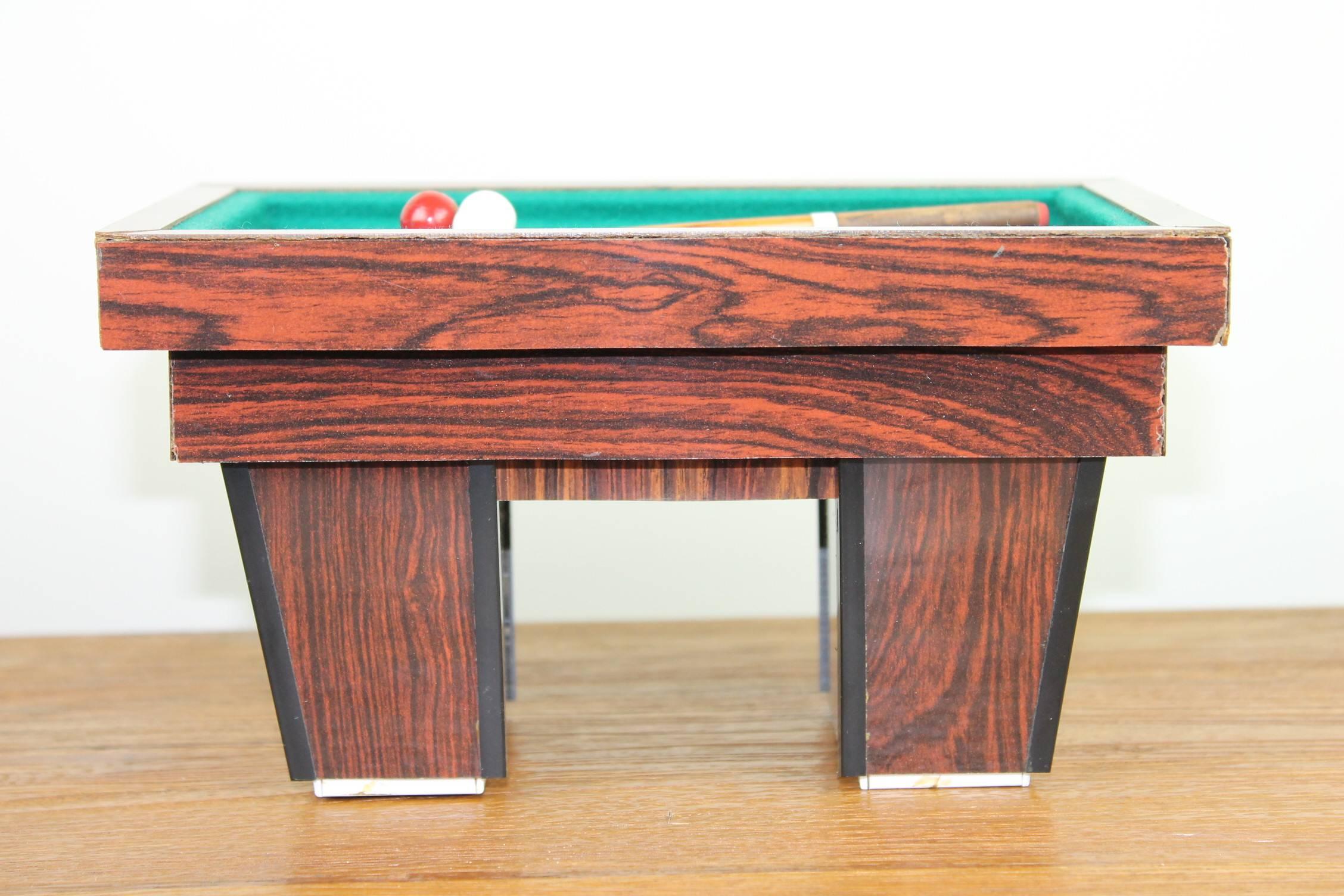 Billiard Table, Game Table, Miniature Object, 1960s 1