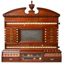 Billiards Snooker or Pool Scoring Cabinet mahogany