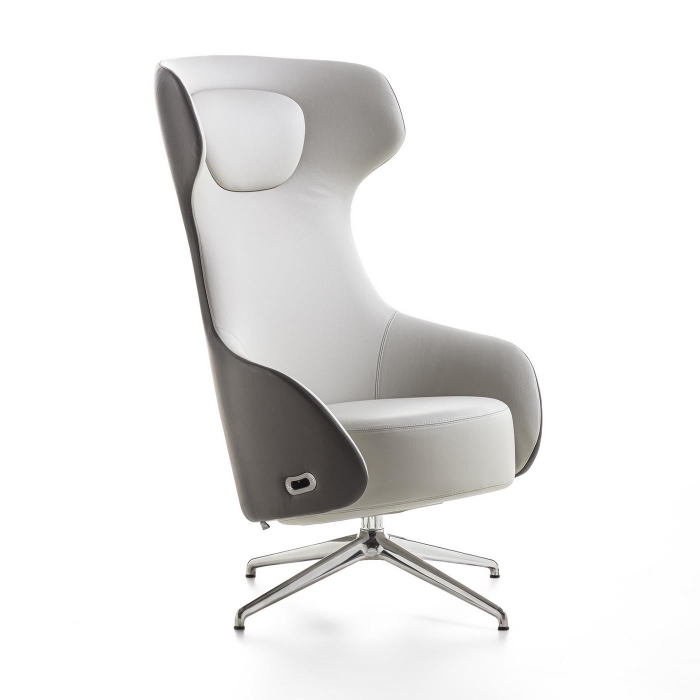 Billie Relax Swivel Office Armchair BY Enrico Pellizzoni In New Condition For Sale In Milan, IT