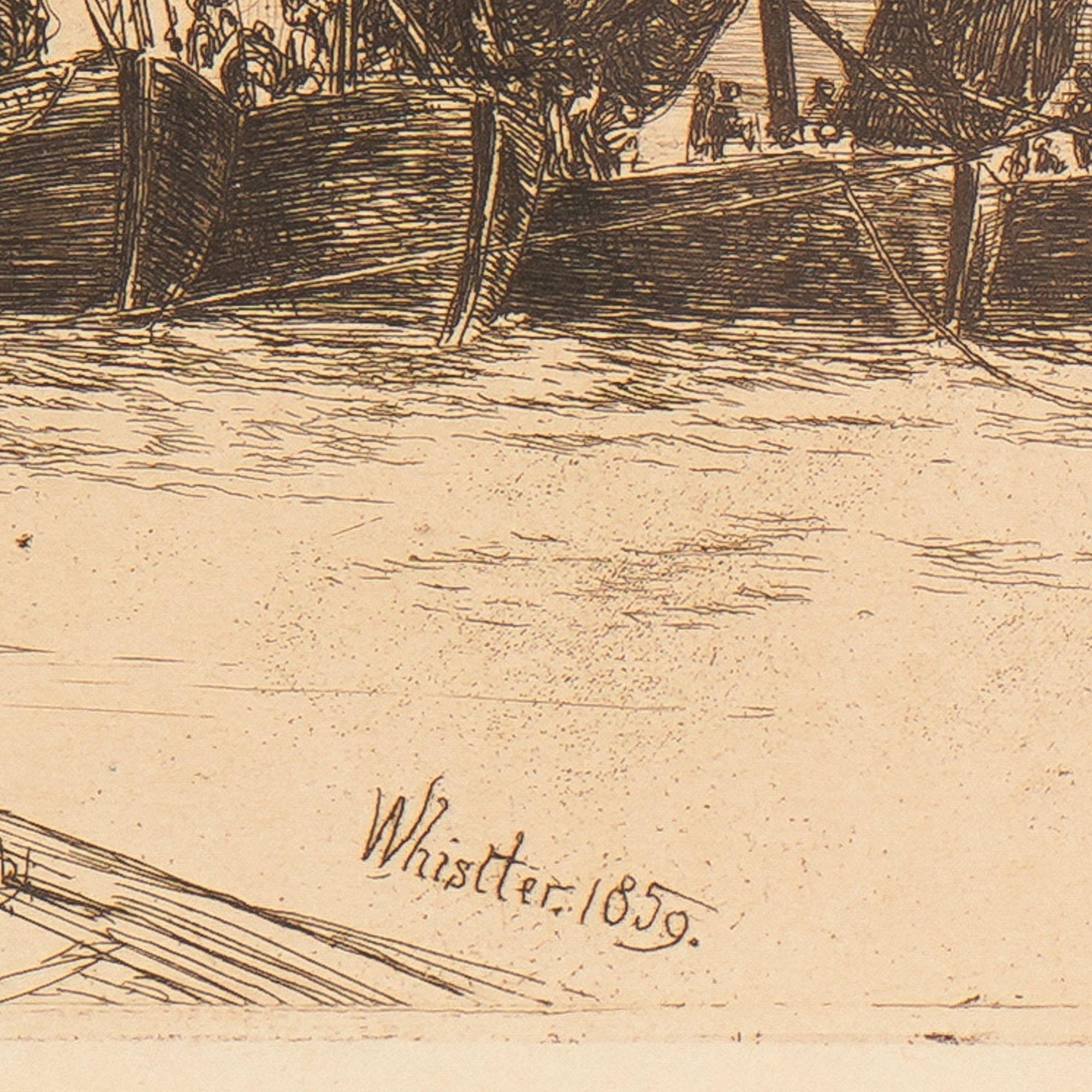 XIXe siècle Billingsgate de James Abbott McNeill Whistler, 1859 en vente