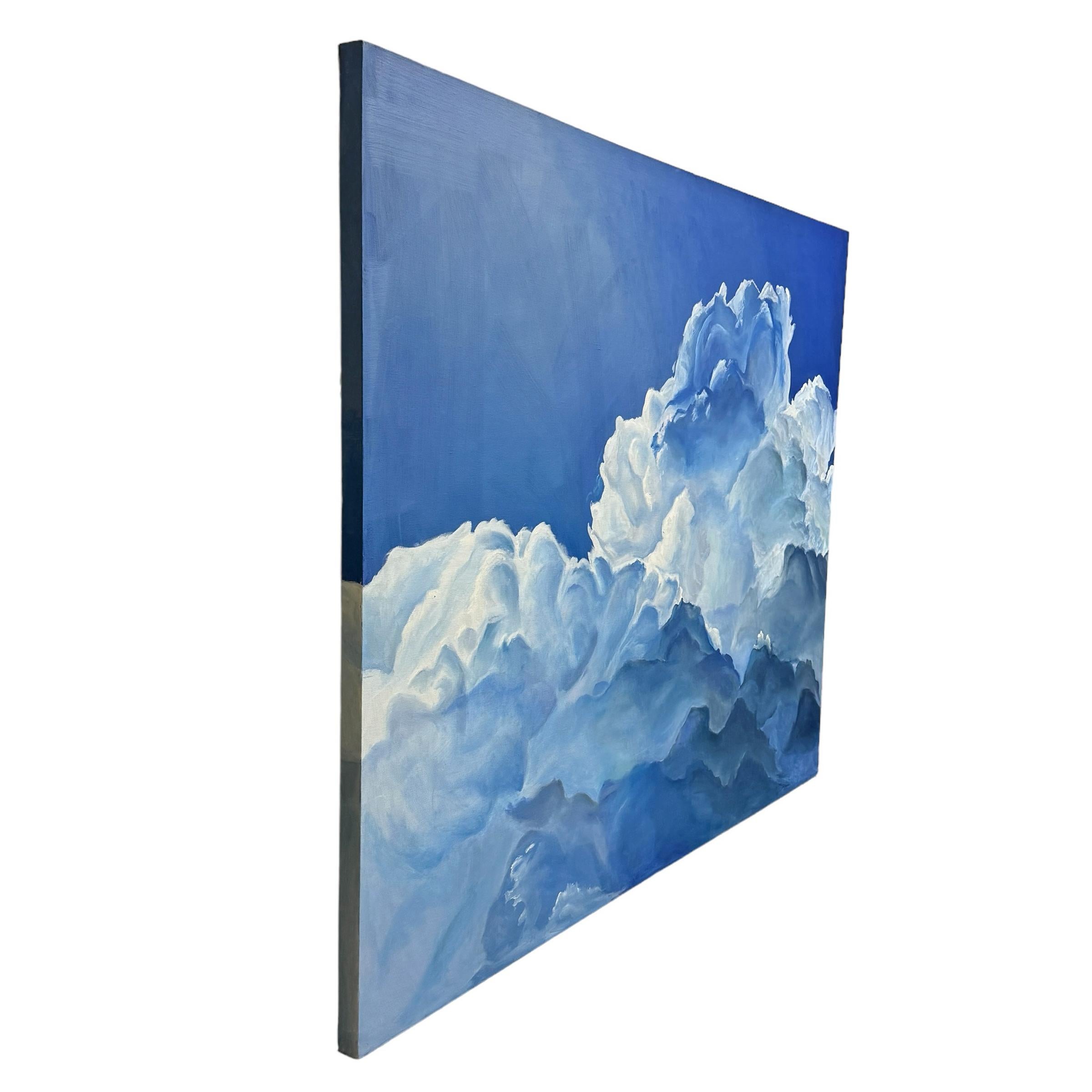 Modern Billowing Clouds Painting For Sale