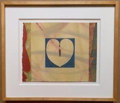 Honolulu Watercolor, unique signed work on paper by famed LA Pop Artist, Framed
