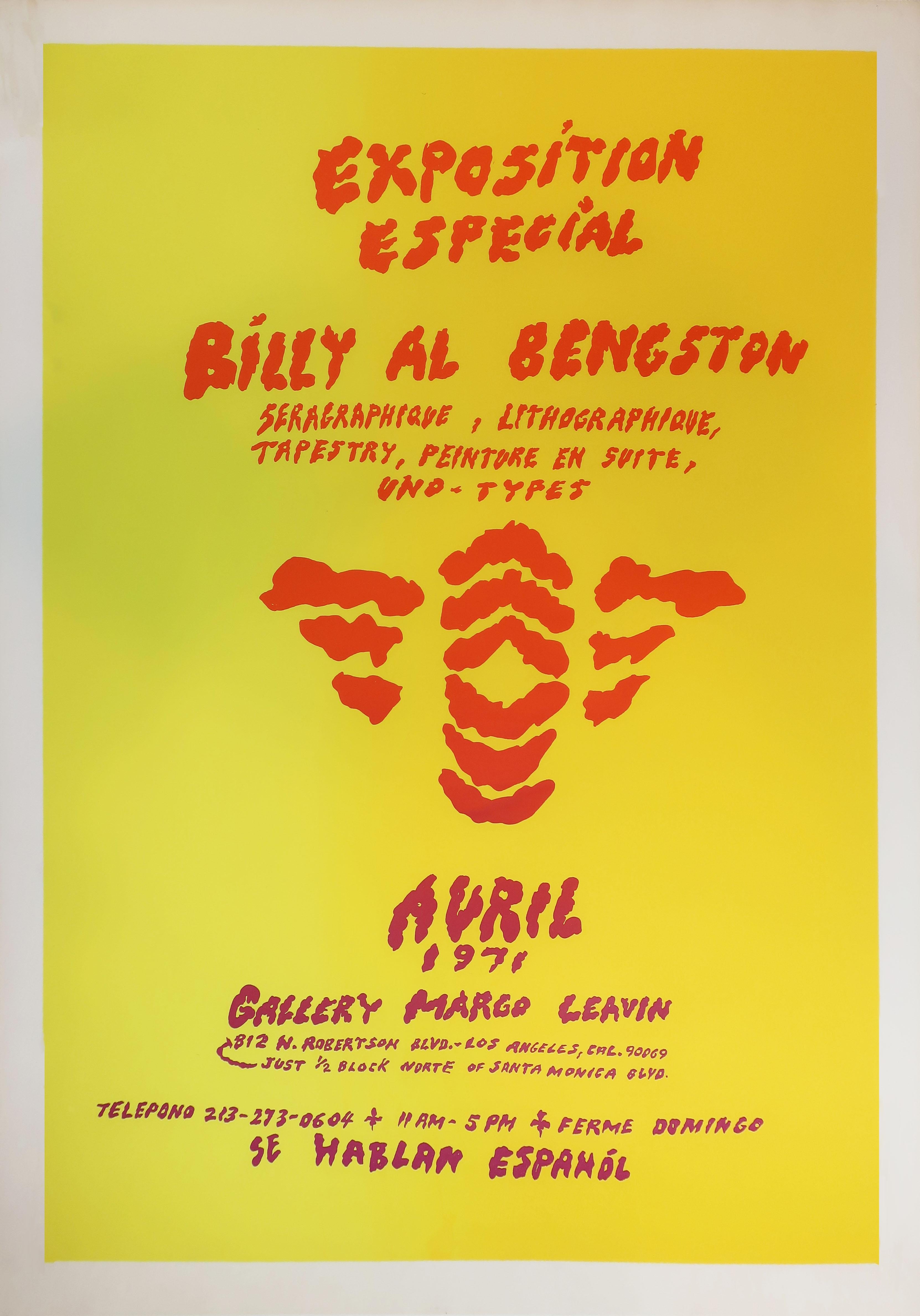 Billy Al Bengston Print - "Exposition Especial Seragraphique, Lithographique, Tapestray"