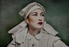Photographie de portrait en couleur sur Dibond de 1972 avec résistant aux UV sur le devant en perspex