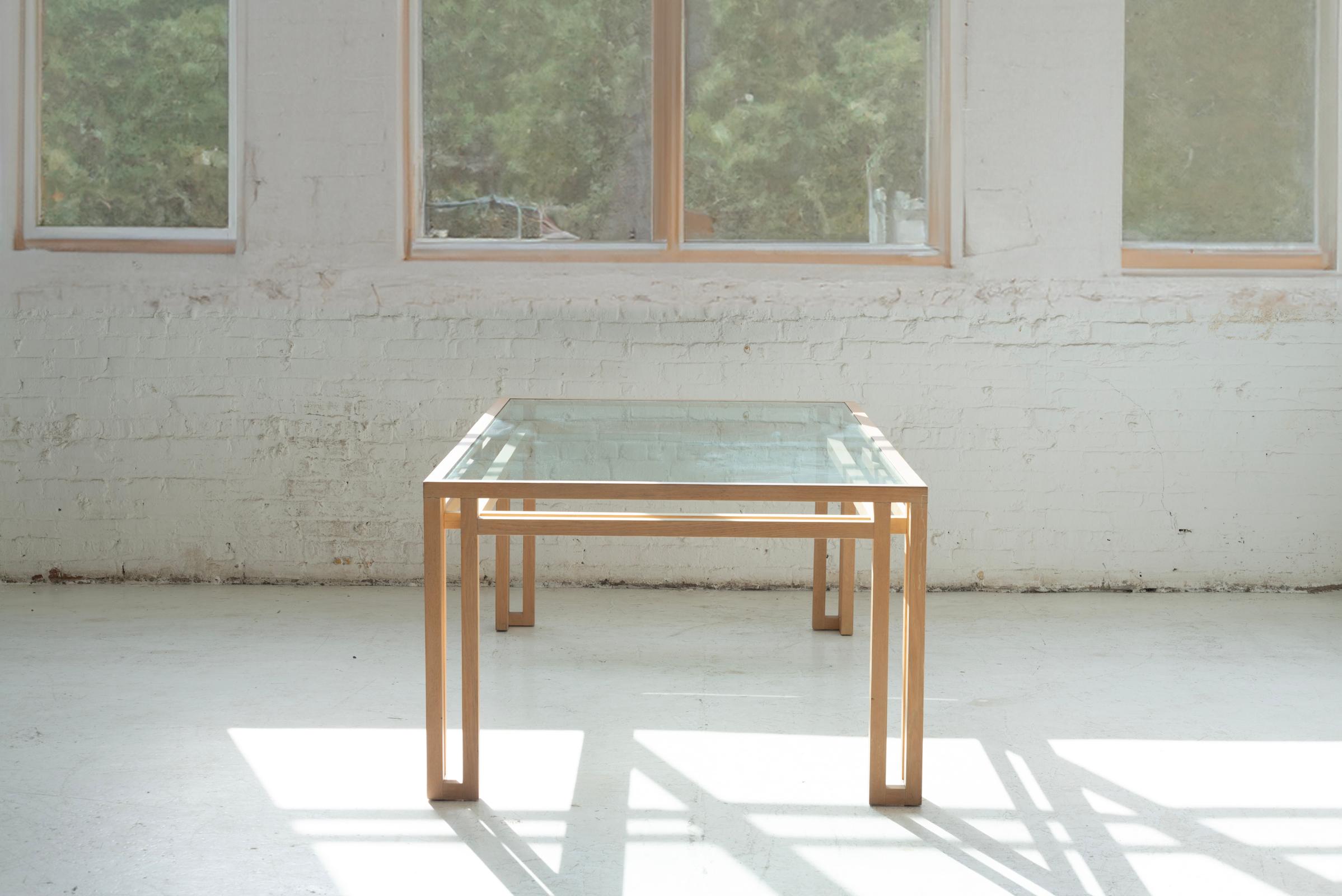 Glass Billy Baldon Dining Table For Sale