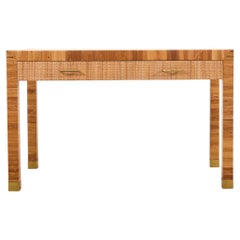 Billy Baldwin for Bielecky Brothers Rattan Cane Writing Desk
