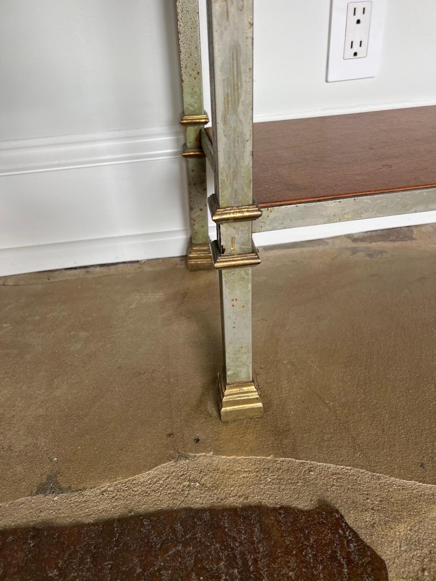 Billy Baldwin Style Metal & Brass Etagere Book Shelves, 20th Century For Sale 2