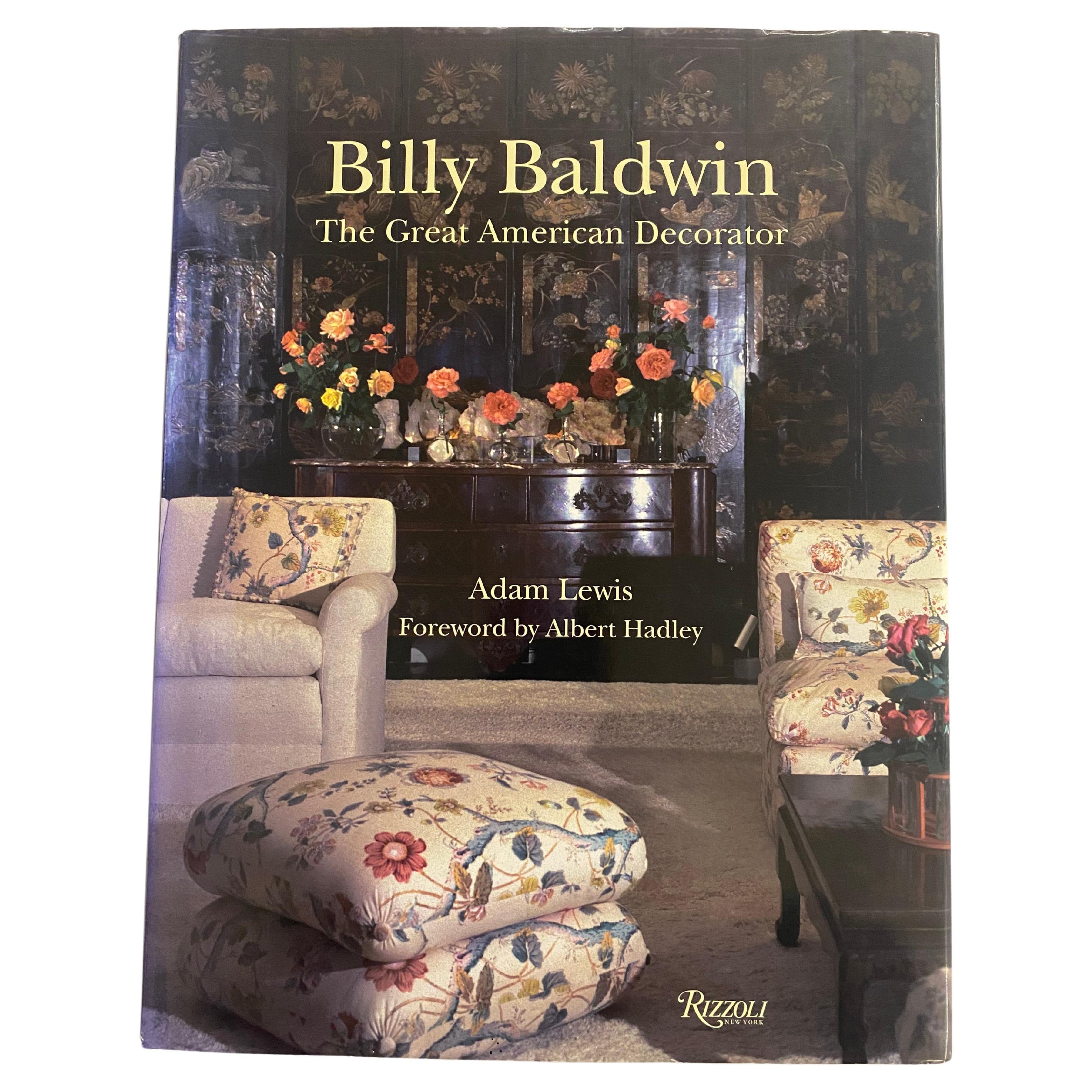 Billy Baldwin: The Great American Decorator by Adam Lewis (Book) For Sale