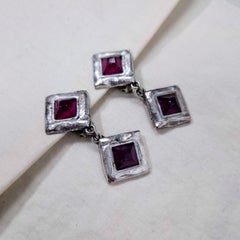 Billy Boy seltene Clip-Ohrringe Surreal Bijoux Kollektion 'Jeanne d'Arc', 1986