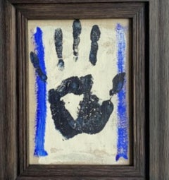 Self Portrait (Blue Hand) By Billy Childish