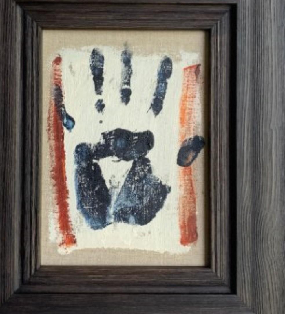 Self Portrait (Red Hand) By Billy Childish For Sale 3