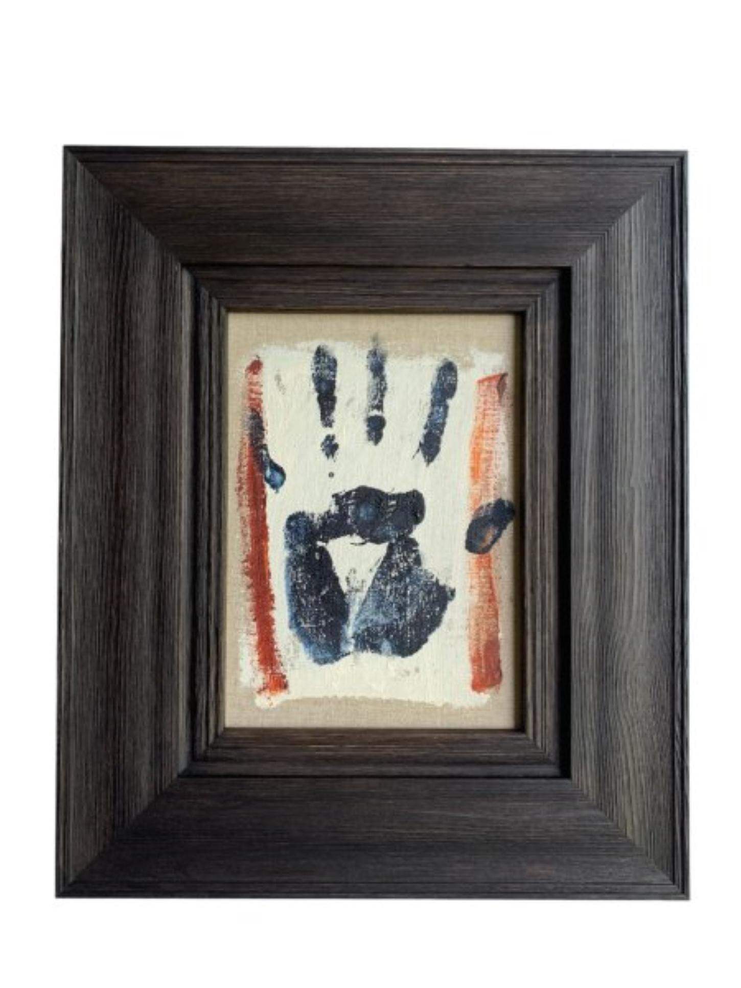 Self Portrait (Red Hand) By Billy Childish