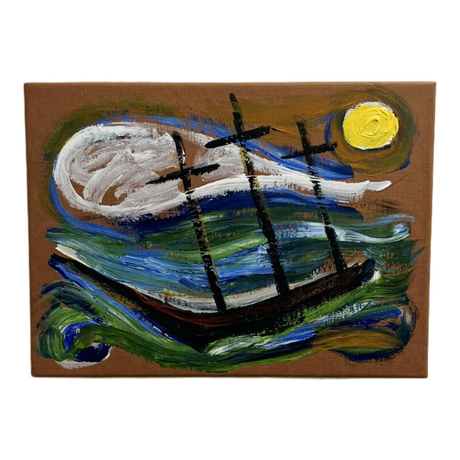Sin título (Sailing Away) de Billy Childish en venta 2