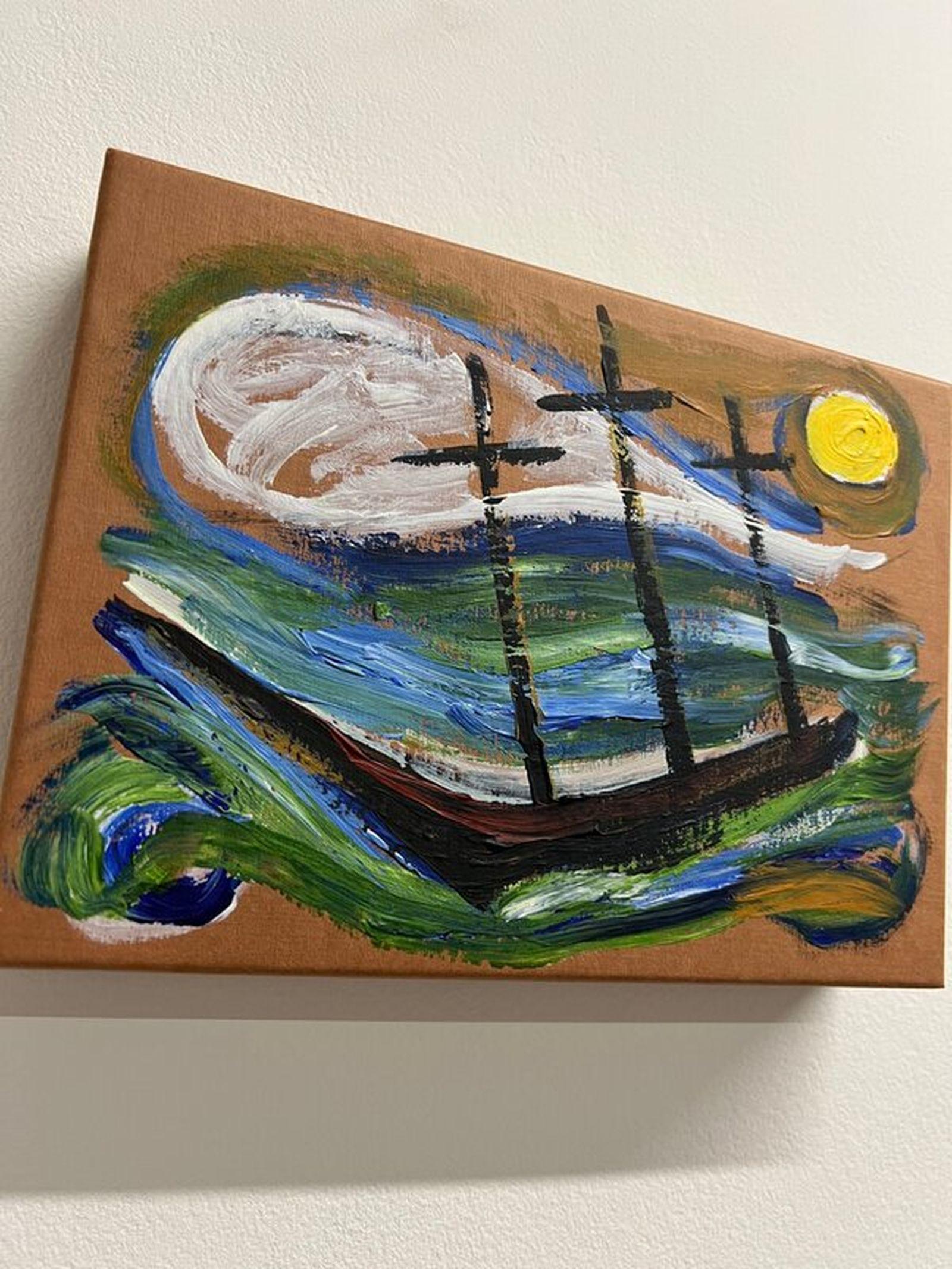 Sin título (Sailing Away) de Billy Childish en venta 3
