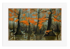 Cypress Swamp, fall By Billy Childish