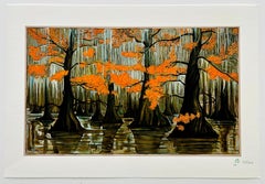 Cypress Swamp Fall Print, Signed Edition 88 of 200, 45.5x30.5 cm