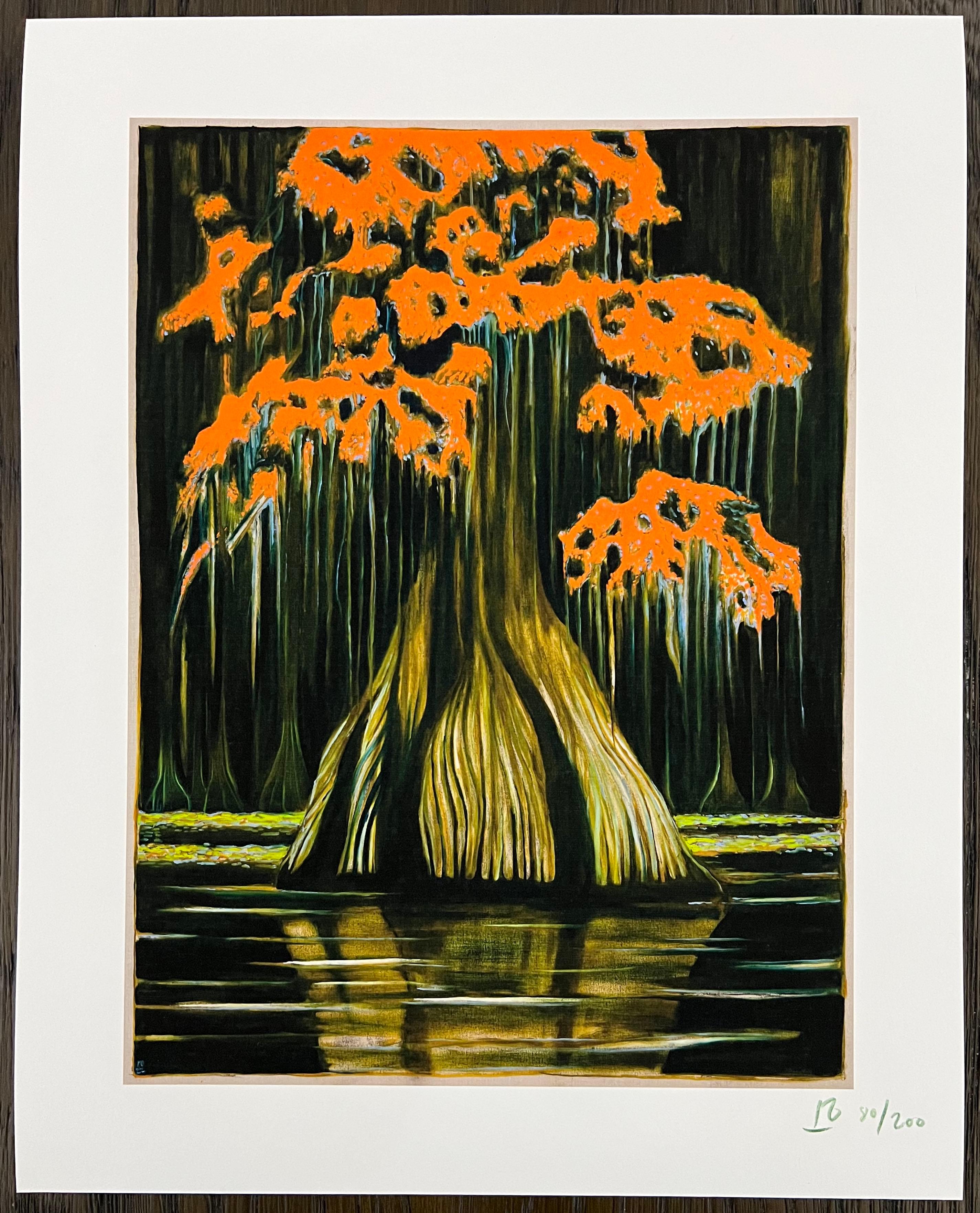 Albero di cipresso - Print di Billy Childish