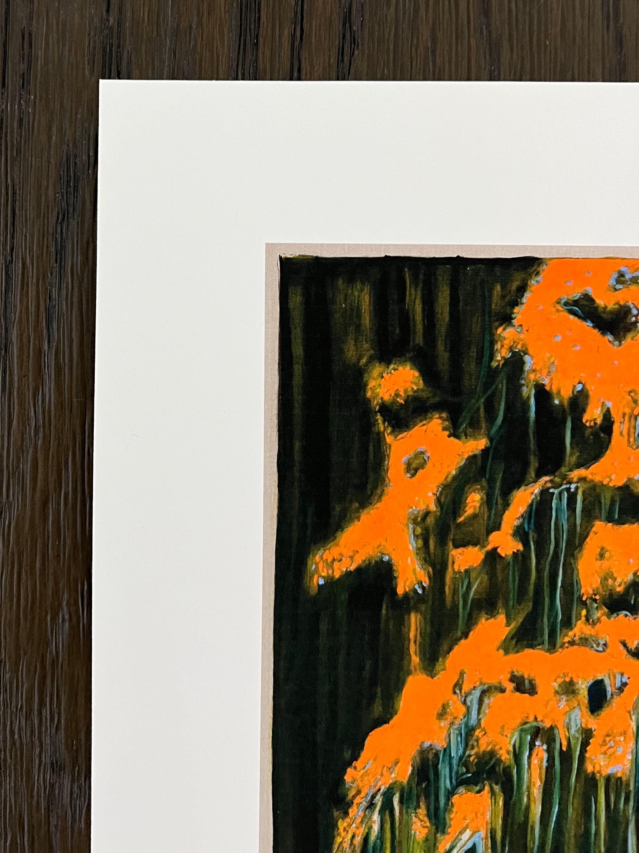 Cipresso, 2022
Stampa d'archivio su carta opaca pesante
38,3 x 30,5 cm
Edizione di 200 esemplari firmati e numerati dall'artista

Billy Childish è un prolifico artista, musicista e scrittore britannico noto per il suo stile crudo ed espressivo sia