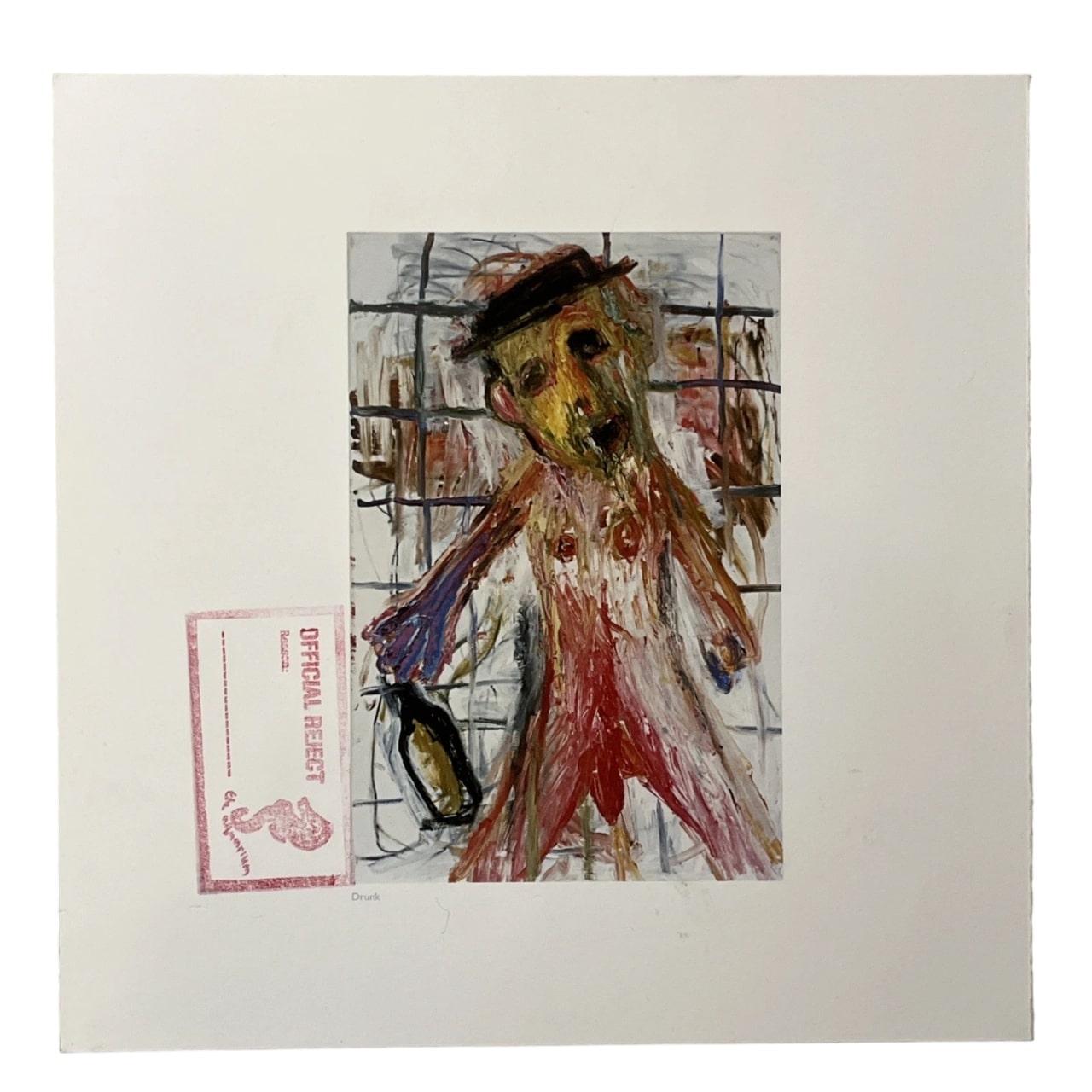 Untitled 

By Billy Childish

1997

Stamped Official Reject.

Print on paper

25 x 25 cm