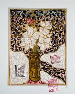 Fiori in vaso con estrattore di Billy Childish